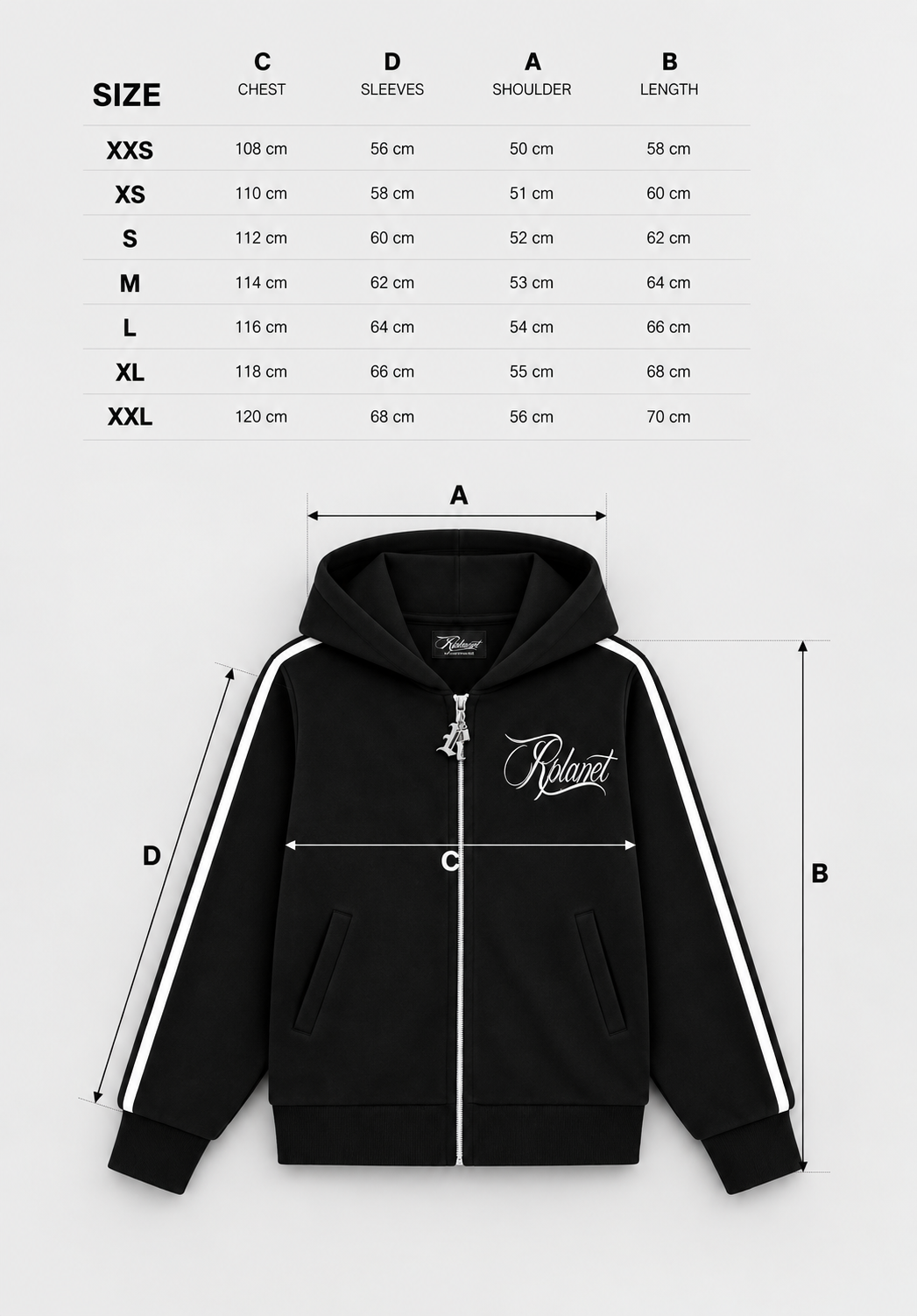 RPLANET BLACK HOODIE