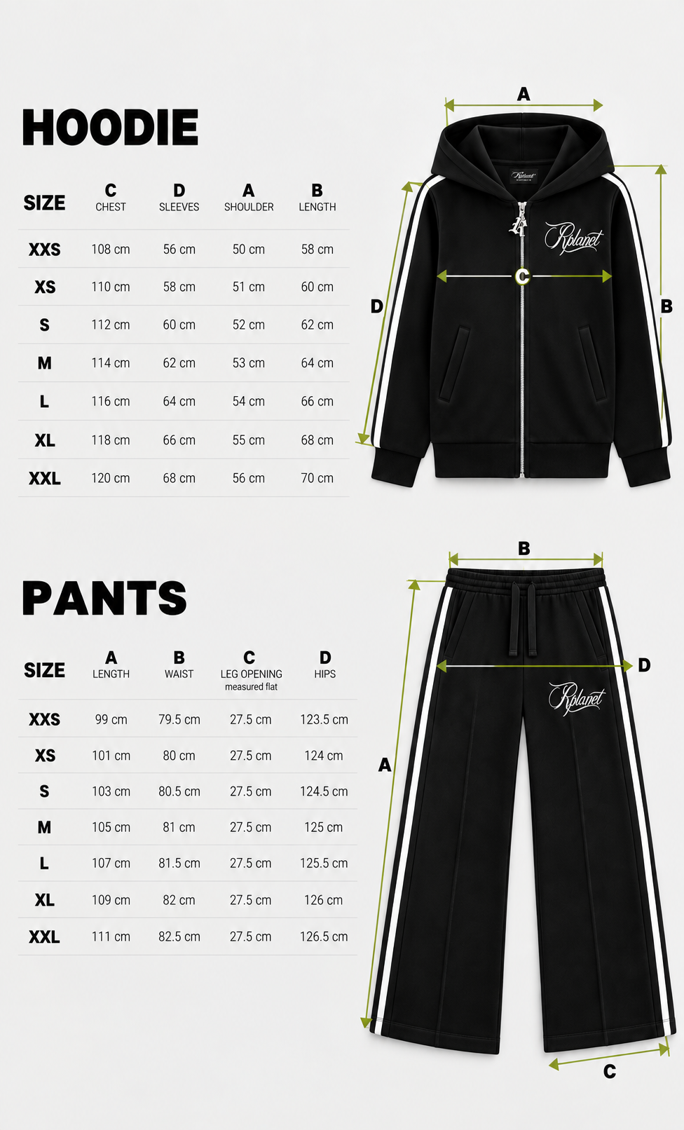 RPLANET BLACK TRACKSUIT