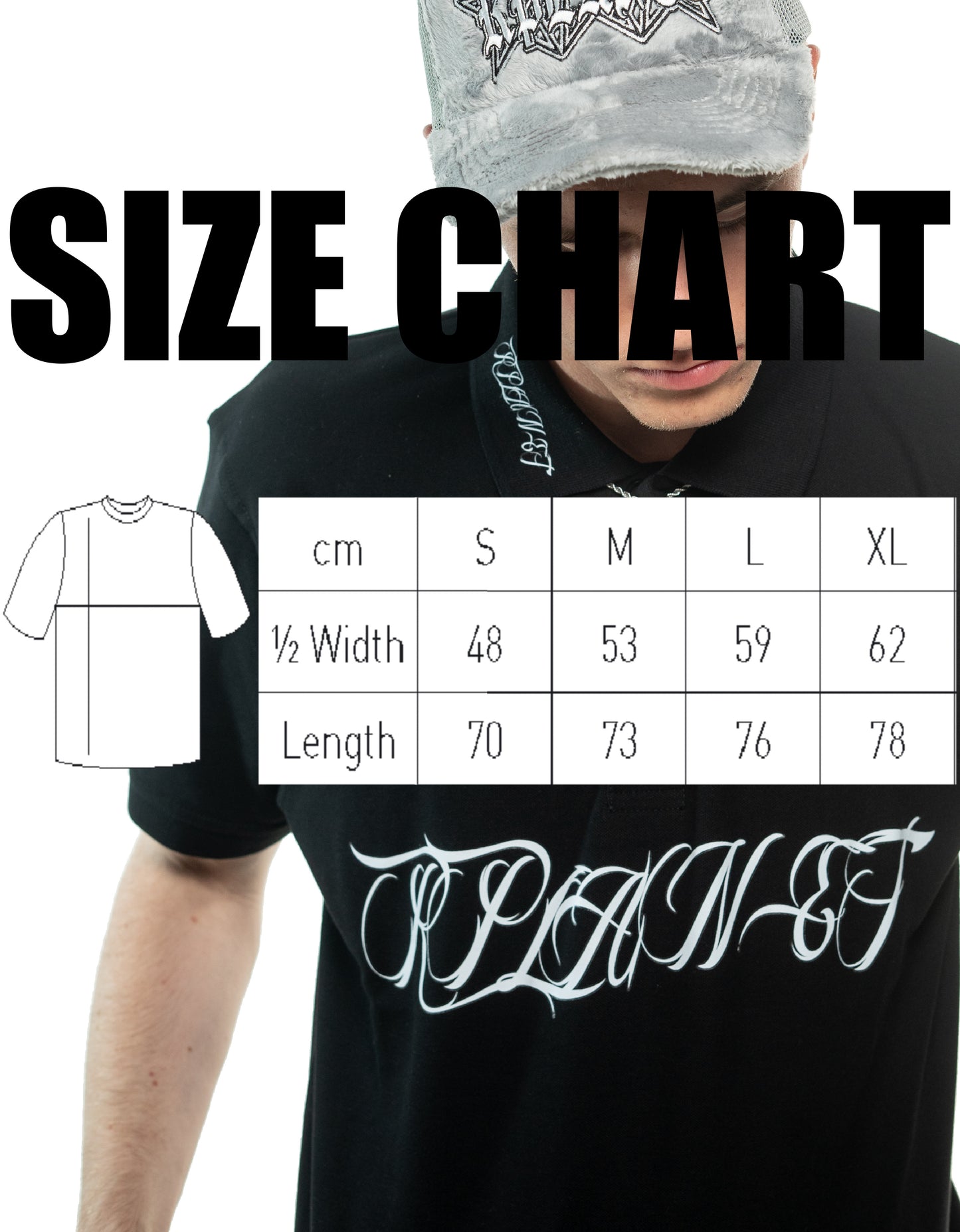 RPLANET POLO SHIRT BLACK