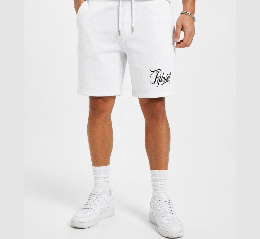 RPLANET WHITE SHORTS