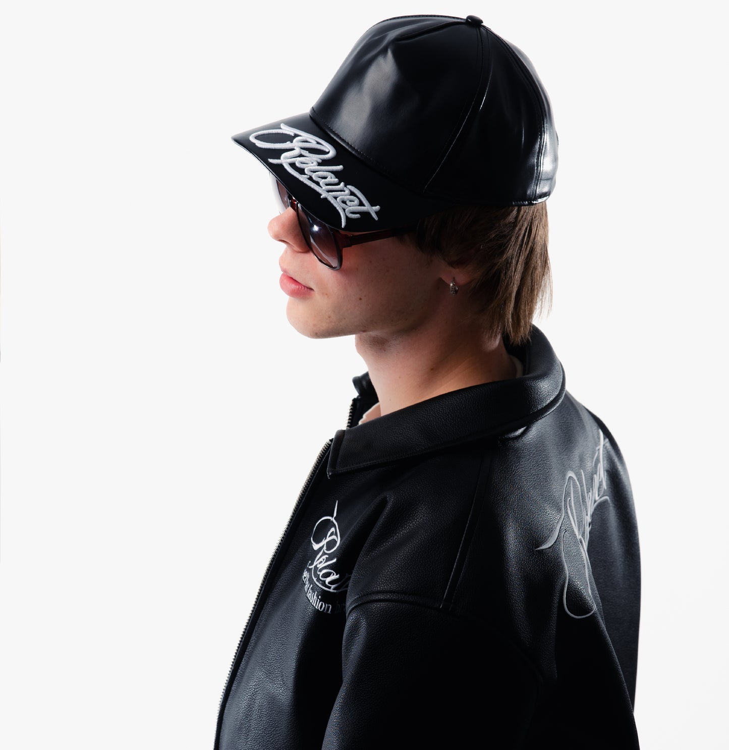 BLACK LEATHER CAP