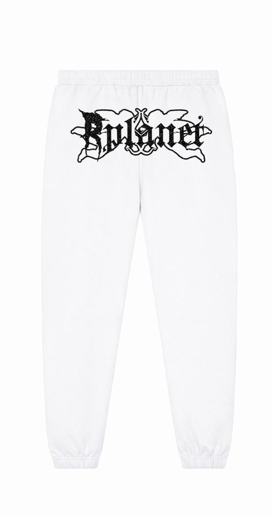 RPLANET WHITE GLITTER PANTS
