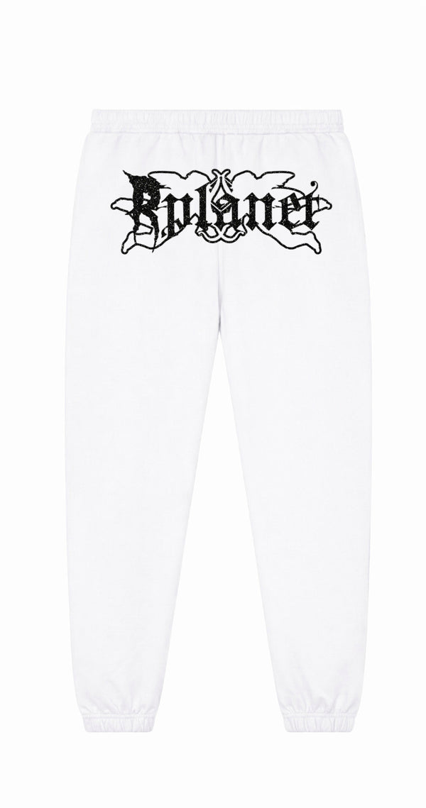 RPLANET WHITE GLITTER PANTS