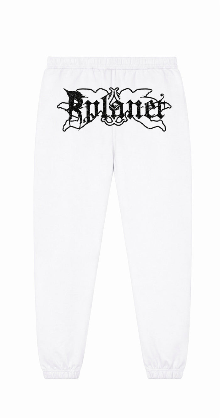 RPLANET WHITE GLITTER PANTS