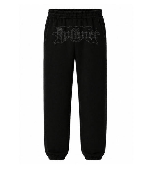 RPLANET BLACK GLITTER PANTS