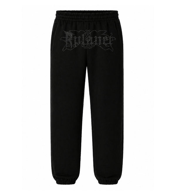 RPLANET BLACK GLITTER PANTS