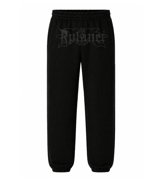 RPLANET BLACK GLITTER PANTS