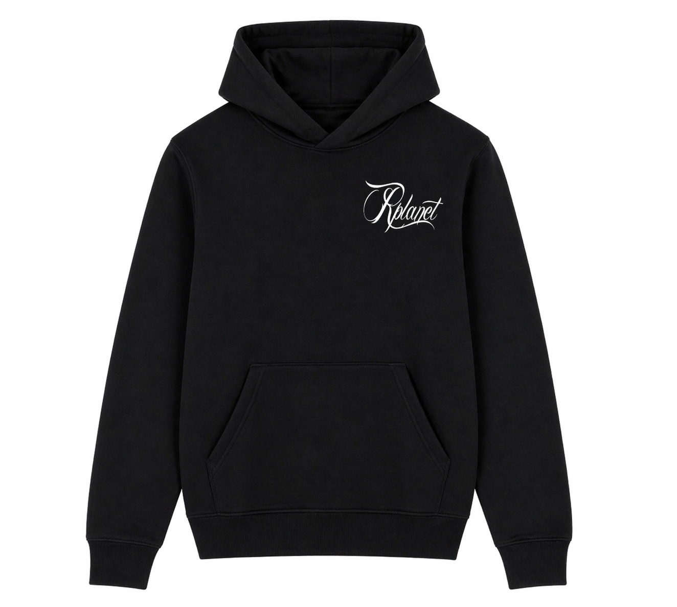 RPLANET BLACK HEAVY HOODIE
