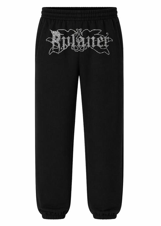 RPLANET SILVER GLITTER PANTS