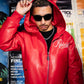 RED BOMBER JACKET