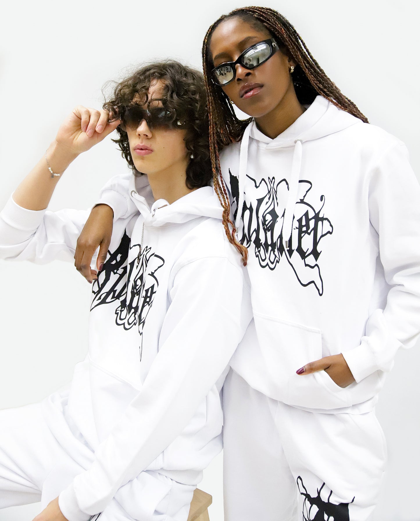 RPLANET WHITE BIG LOGO HOODIE