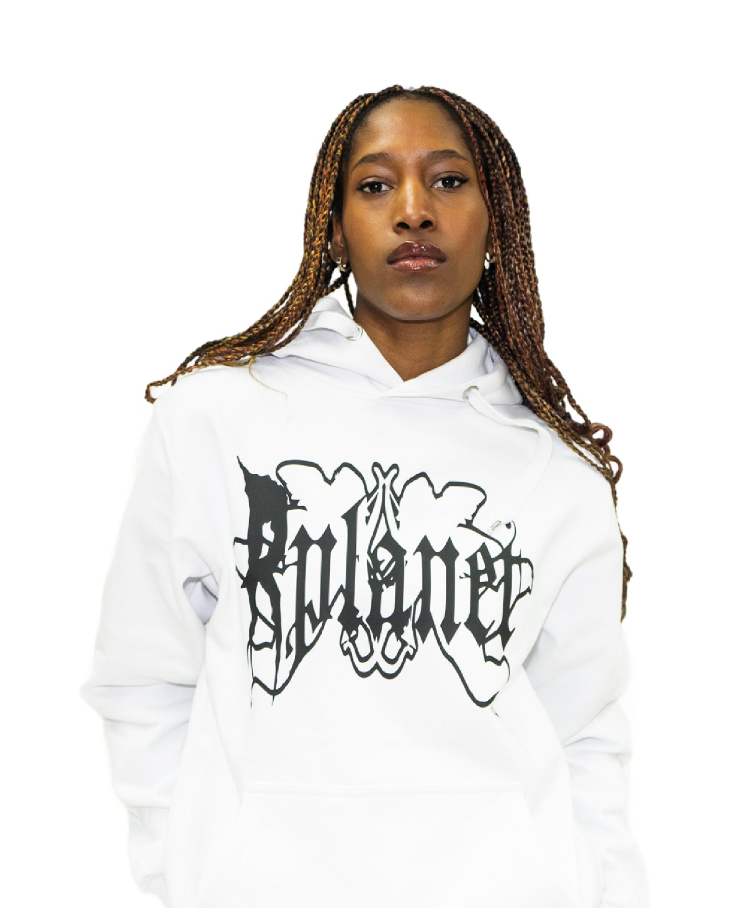 RPLANET WHITE BIG LOGO HOODIE