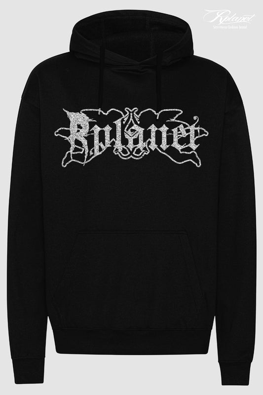 RPLANET SILVER GLITTER HOODIE
