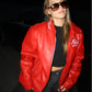 LEATHER RED "FLYEST JACKET EVER"