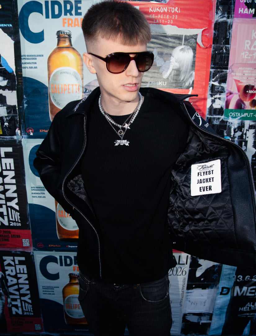 LEATHER BLACK "FLYEST JACKET EVER"