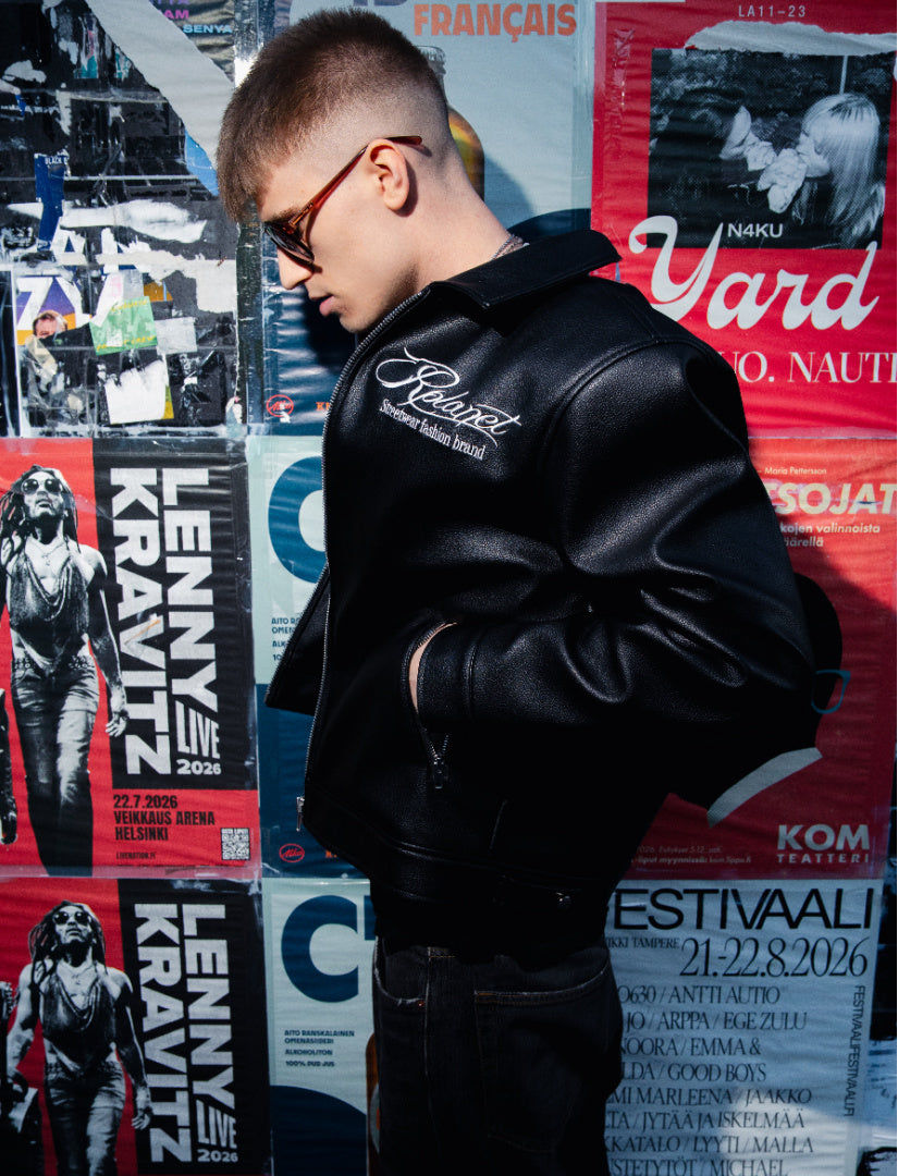 LEATHER BLACK "FLYEST JACKET EVER"