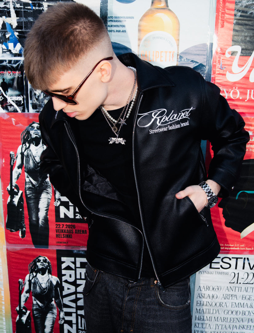 LEATHER BLACK "FLYEST JACKET EVER"