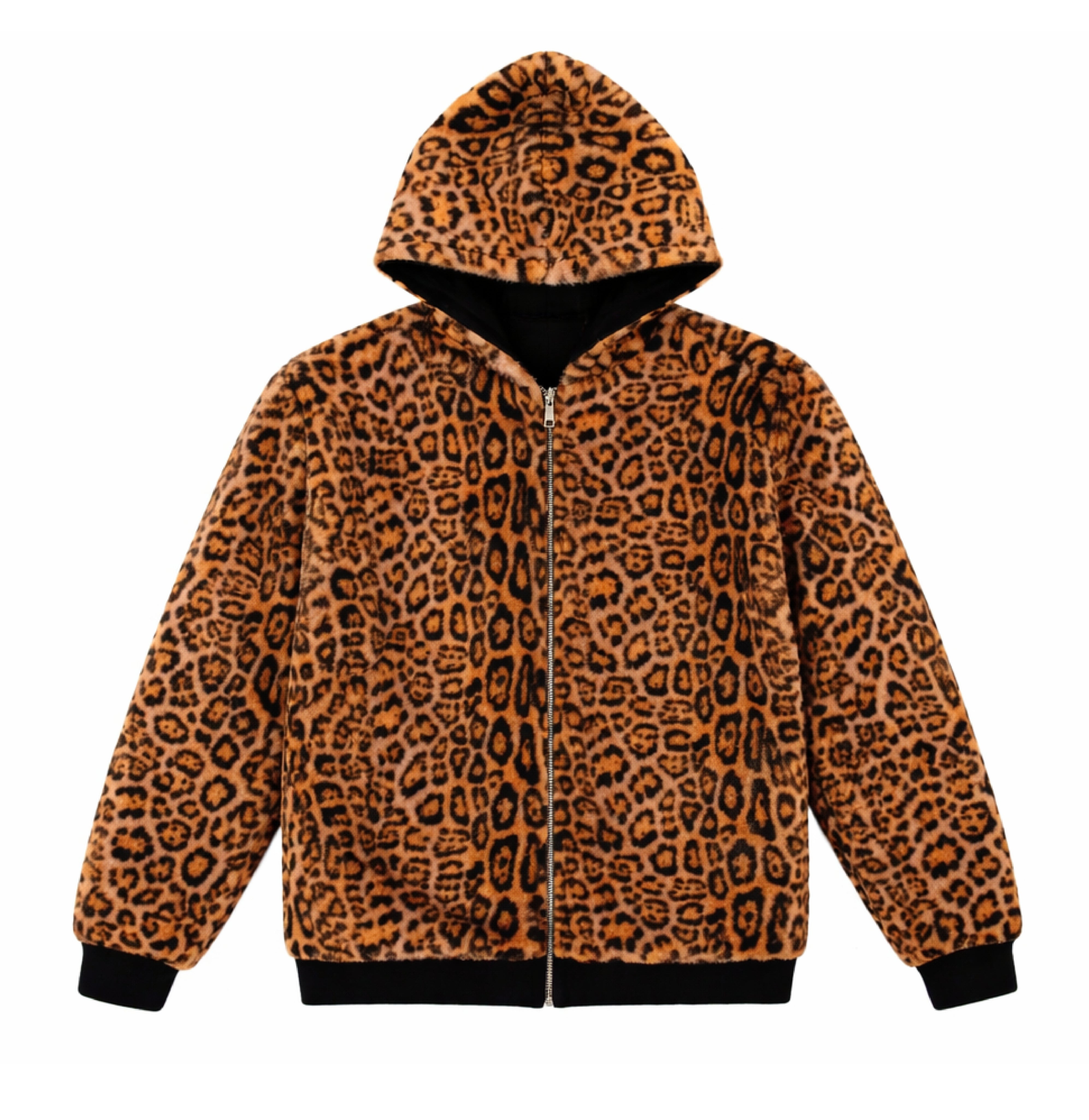 LEOPARD REVERSIBLE HOODIE