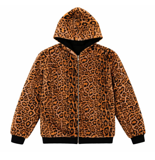 LEOPARD REVERSIBLE HOODIE