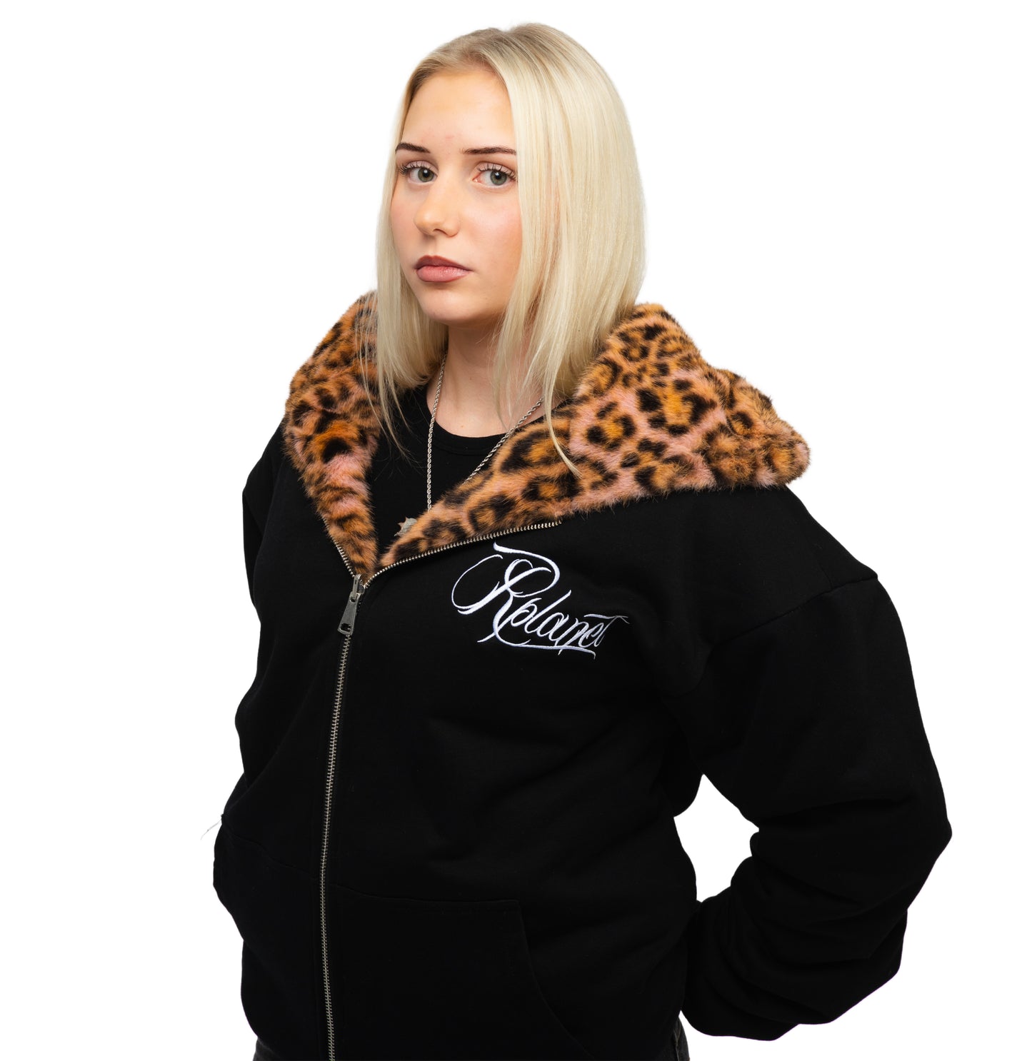 LEOPARD REVERSIBLE HOODIE