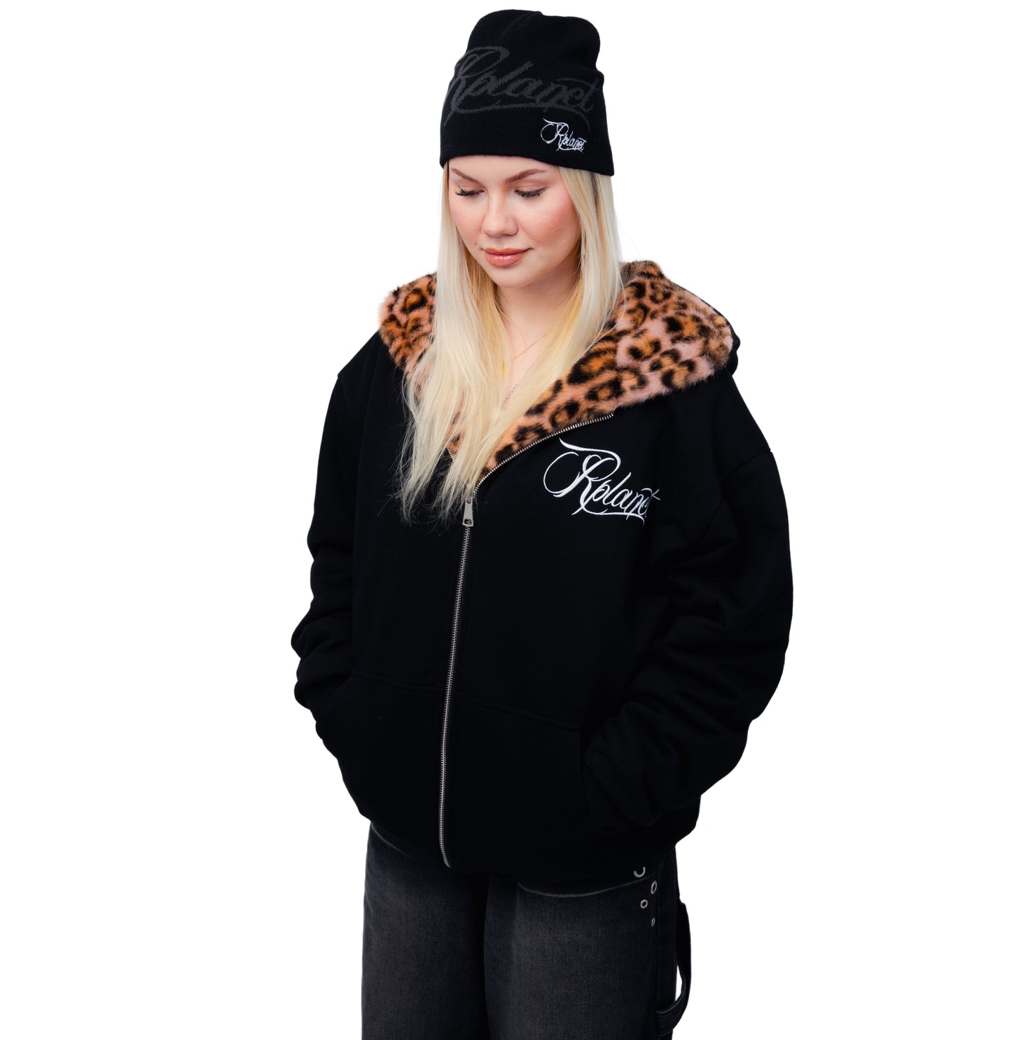 LEOPARD REVERSIBLE HOODIE