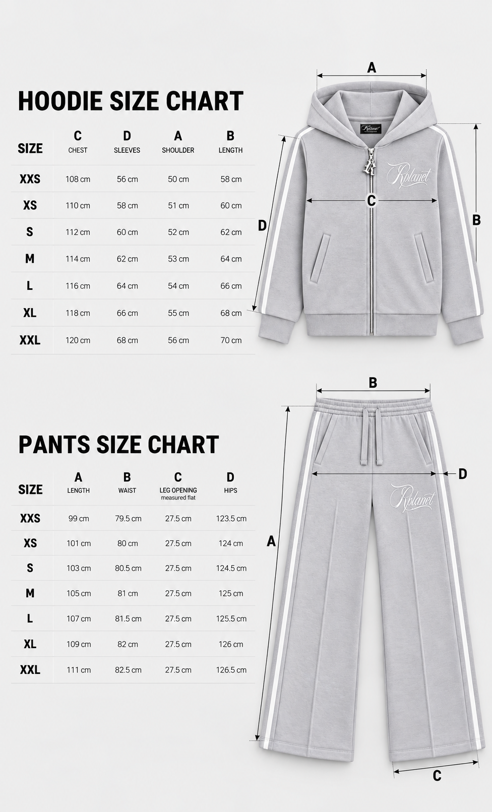 RPLANET GRAY TRACKSUIT