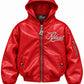 RED BOMBER JACKET