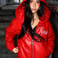 RED BOMBER JACKET