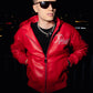 RED BOMBER JACKET
