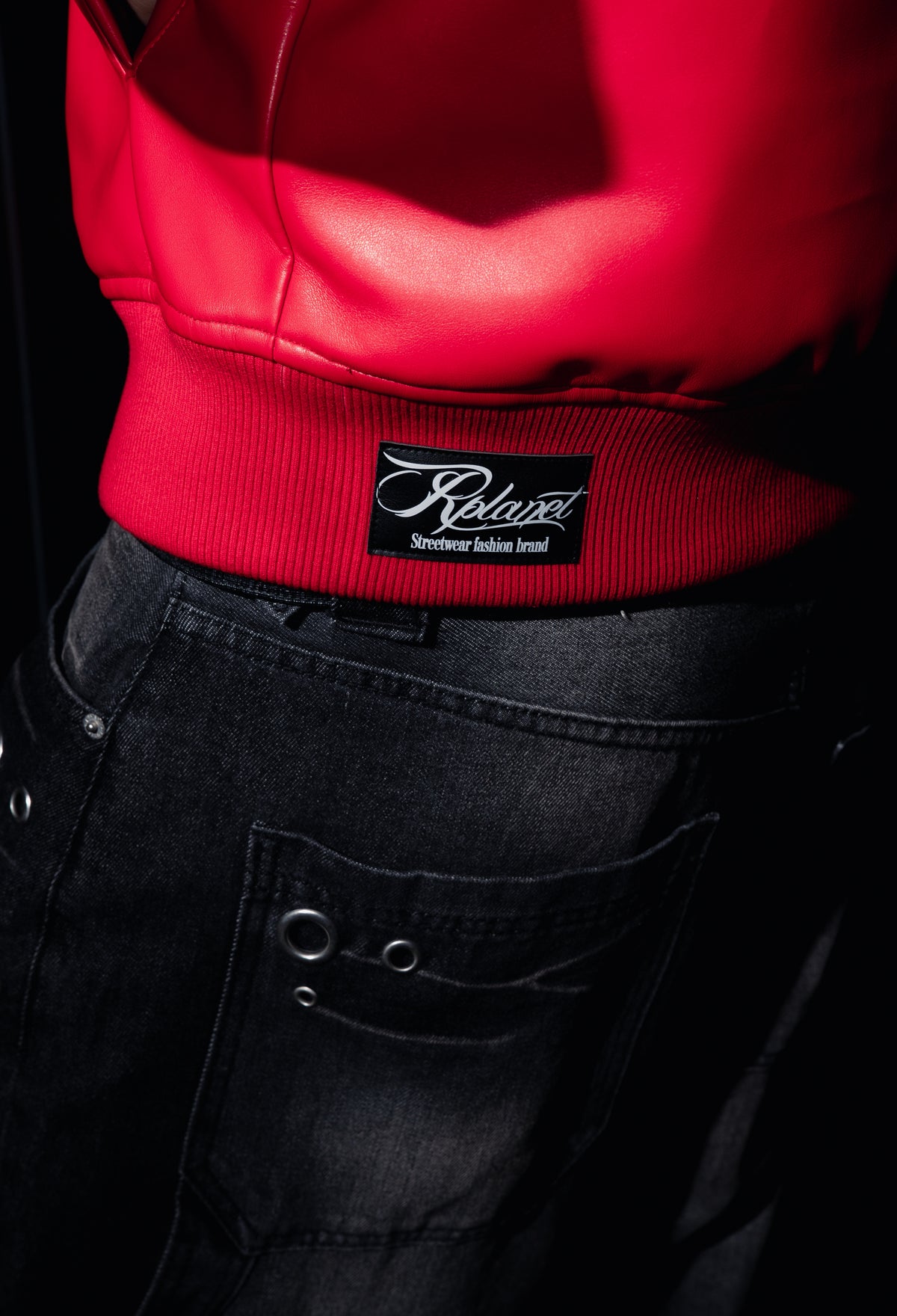 RED BOMBER JACKET
