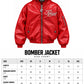 RED BOMBER JACKET