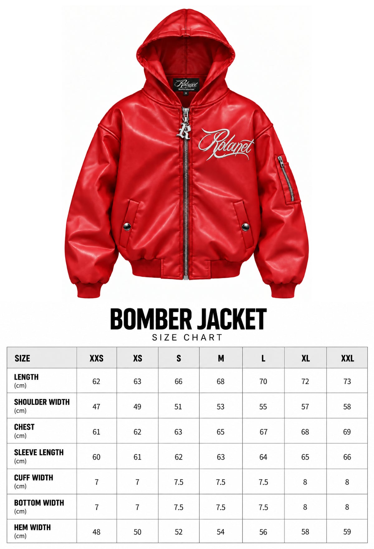 RED BOMBER JACKET
