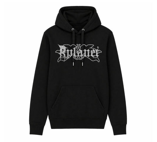 RPLANET SILVER GLITTER HEAVY HOODIE