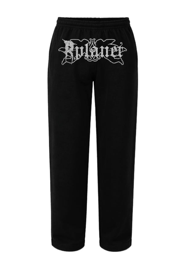 RPLANET SILVER GLITTER STRAIGHT PANTS