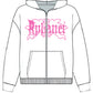 PINK GLITTER ZIP HOODIE