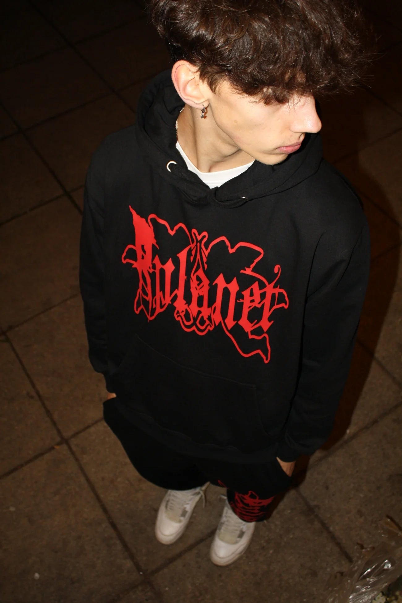 RPLANET BLACK BIG LOGO HOODIE